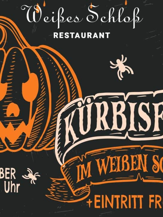 Restaurant-Weißes-Schloß-Kürbisfest-Plakat